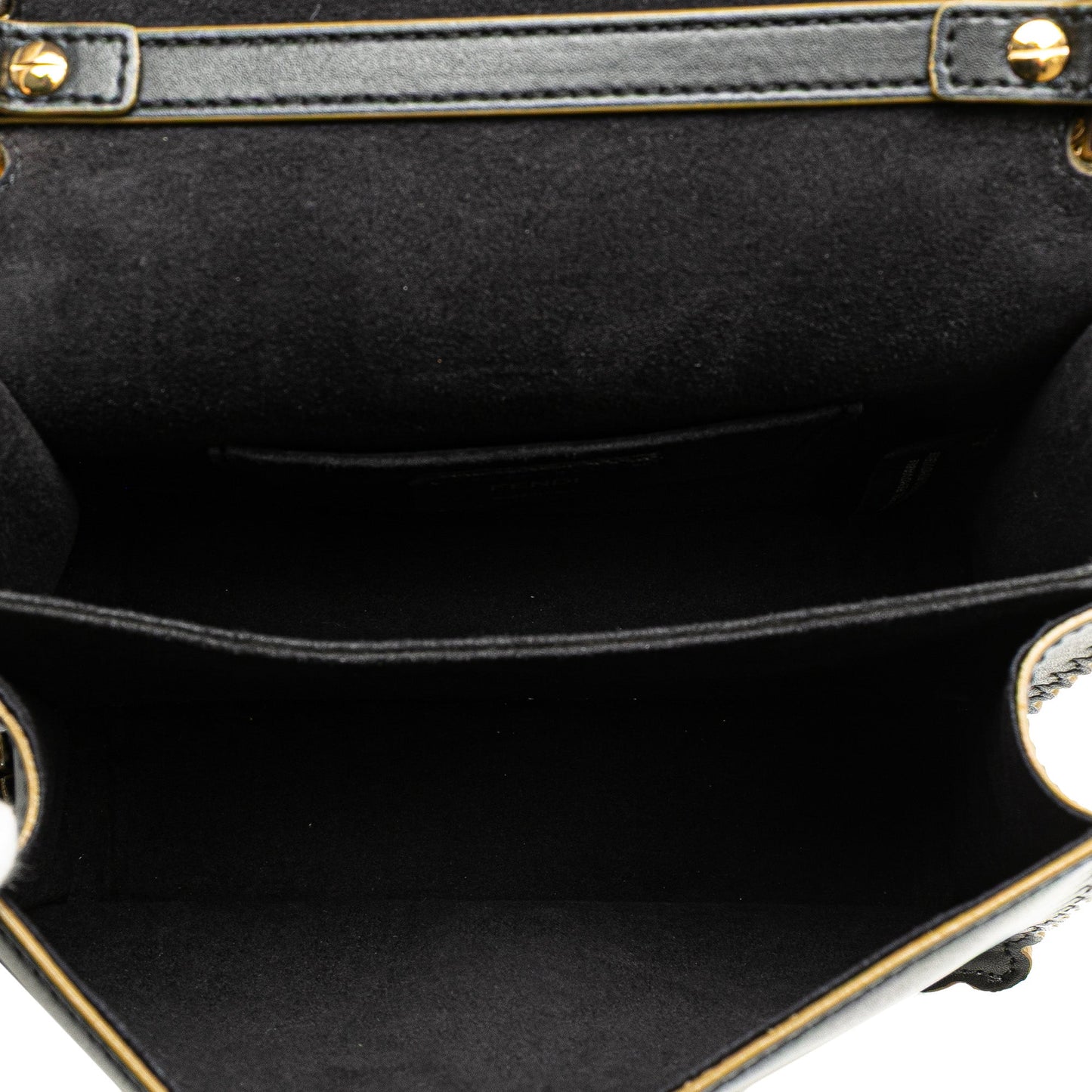 Black Fendi Small Leather Kan I Crossbody