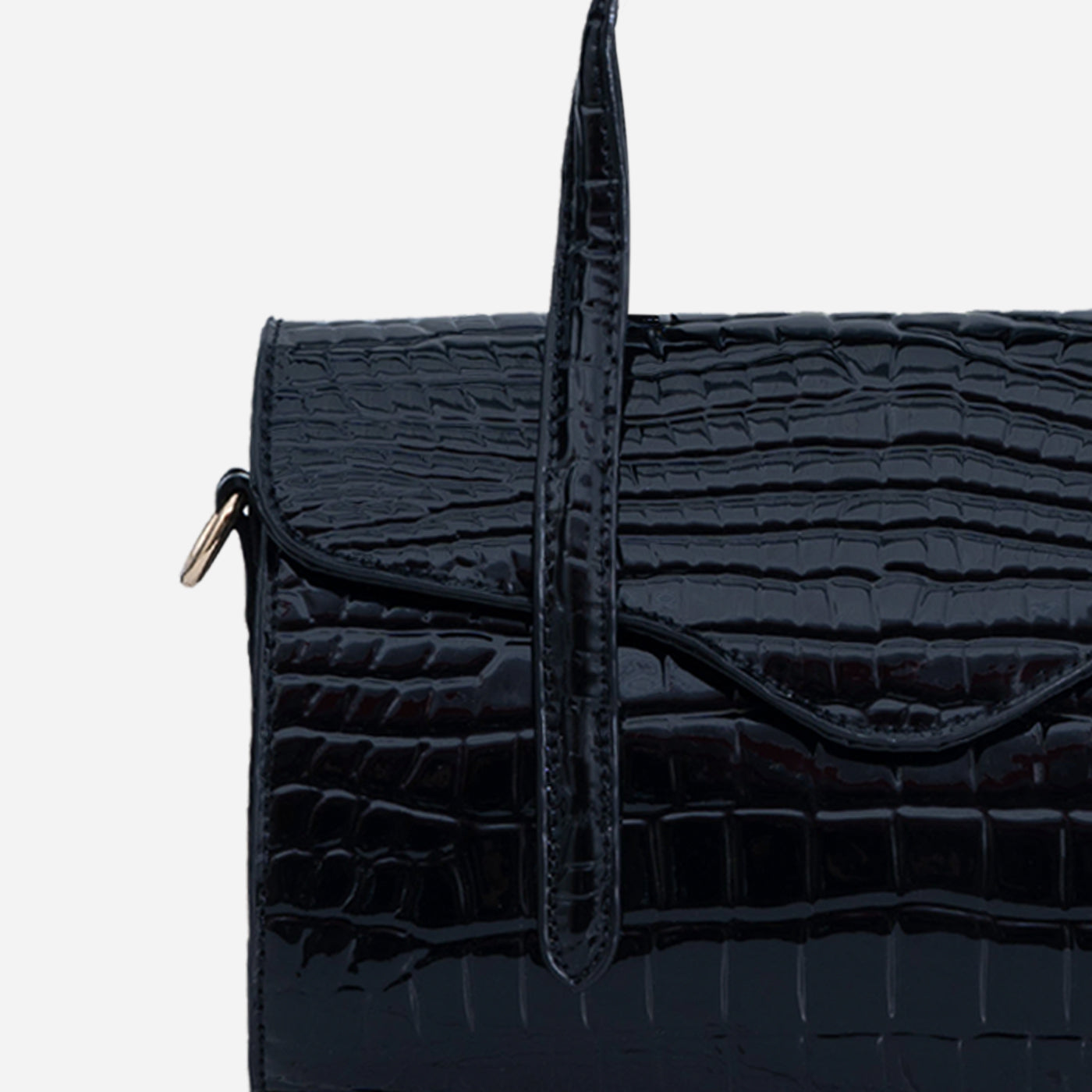 Shelby Croc Shoulder Gerald Bags