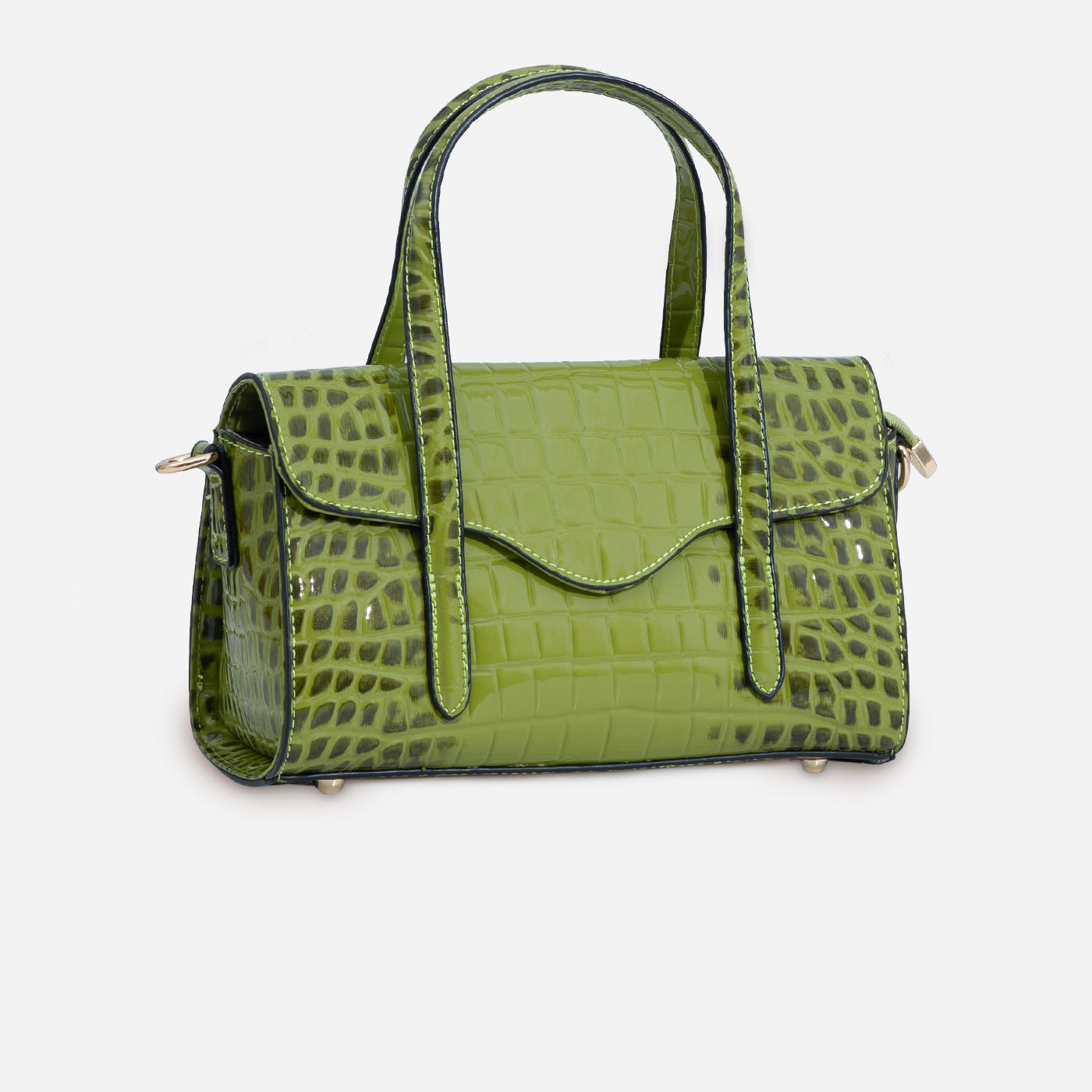 Shelby Croc Shoulder Gerald Bags