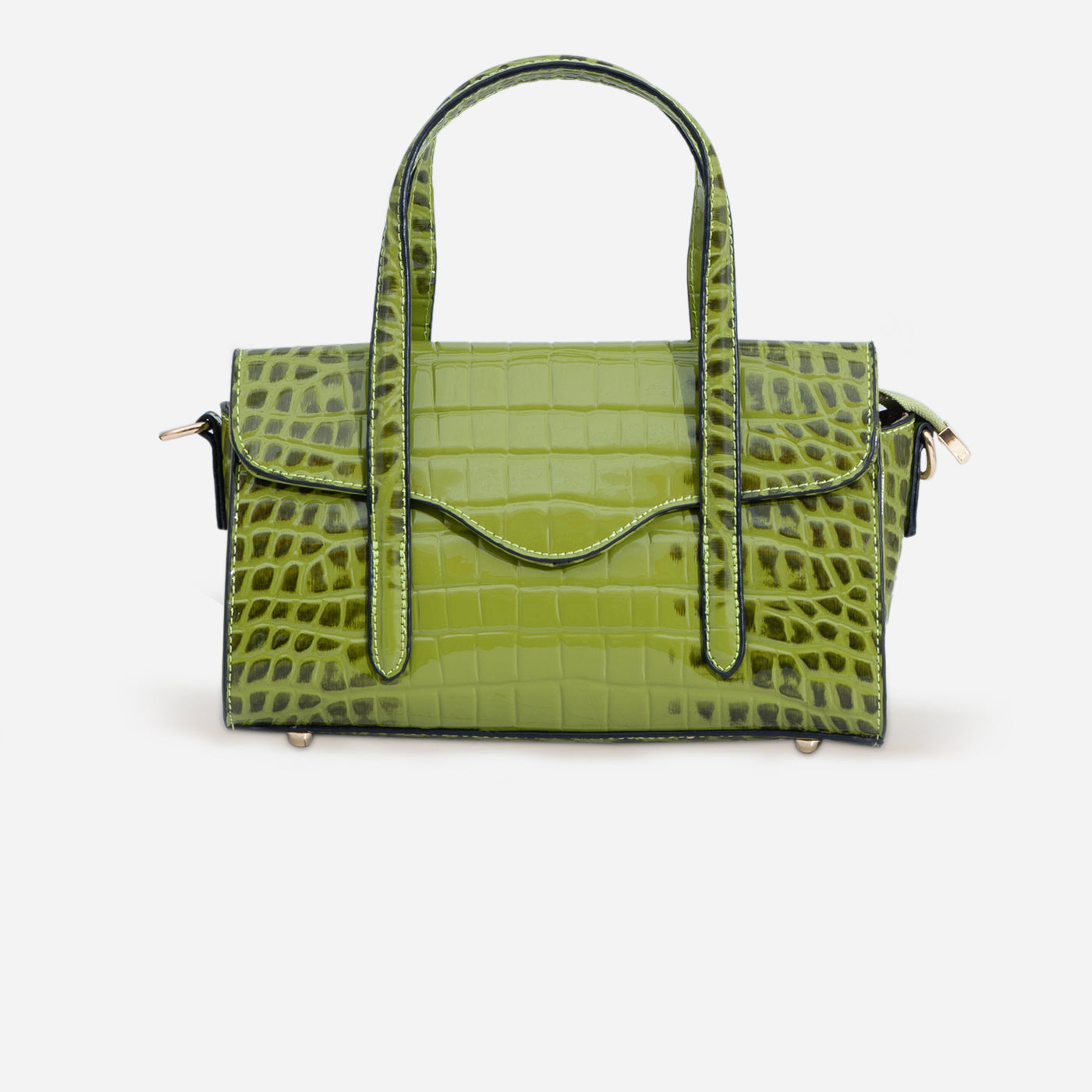Shelby Croc Shoulder Gerald Bags