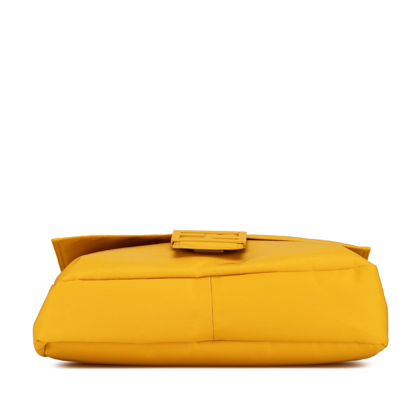 Yellow Fendi Nylon Baguette Messenger Bag Satchel