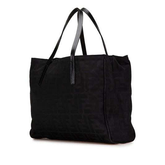Black Fendi Zucca Nylon Handbag