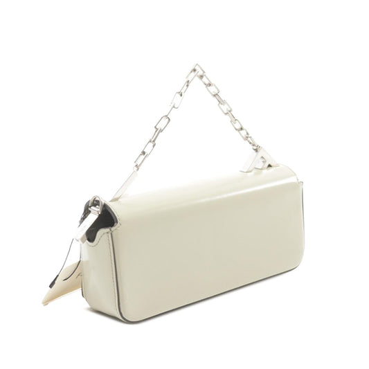 Beige Fendi Patent First Sight Chain Satchel